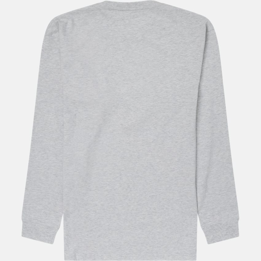 Carhartt WIP T-shirts L/S CHASE I026392 ASH HEATHER